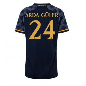 Real Madrid Arda Guler #24 Udebanetrøje Dame 2023-24 Kort ærmer